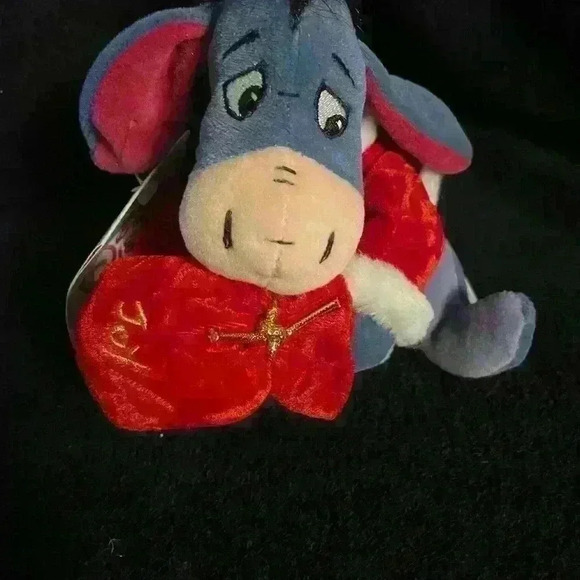 Vintage The Disney Store, Santa Eeyore 8” Mini Beanbag - Picture 6 of 6
